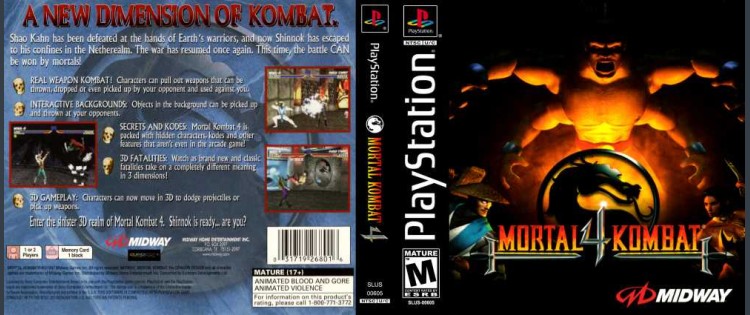 Mortal Kombat 4 - PlayStation | VideoGameX