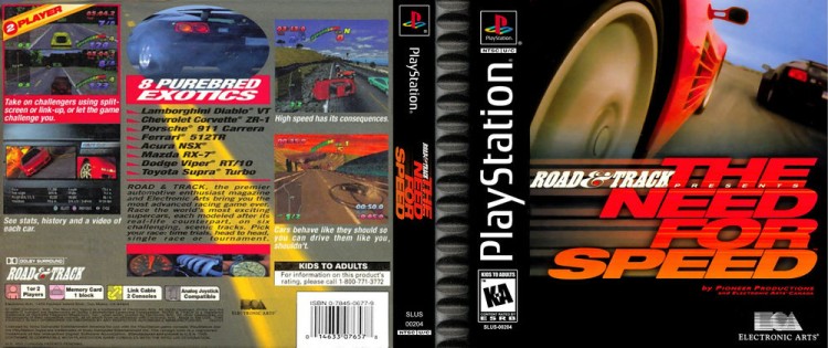Road & Track Presents: The Need for Speed: Jewel Case - PlayStation | VideoGameX