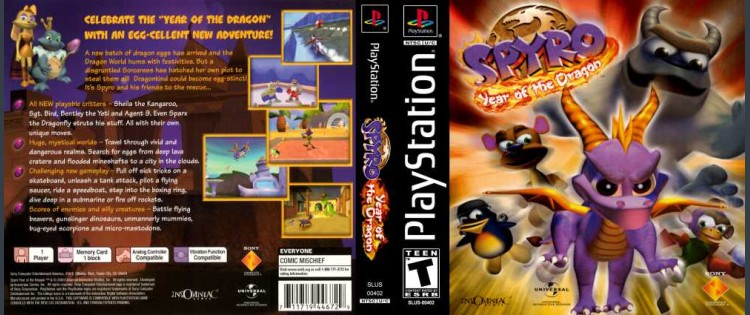 Spyro: Year of the Dragon - PlayStation | VideoGameX