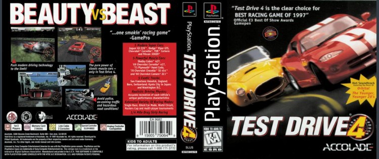 Test Drive 4 - PlayStation | VideoGameX