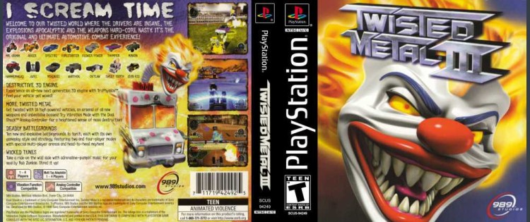 Twisted Metal III - PlayStation | VideoGameX