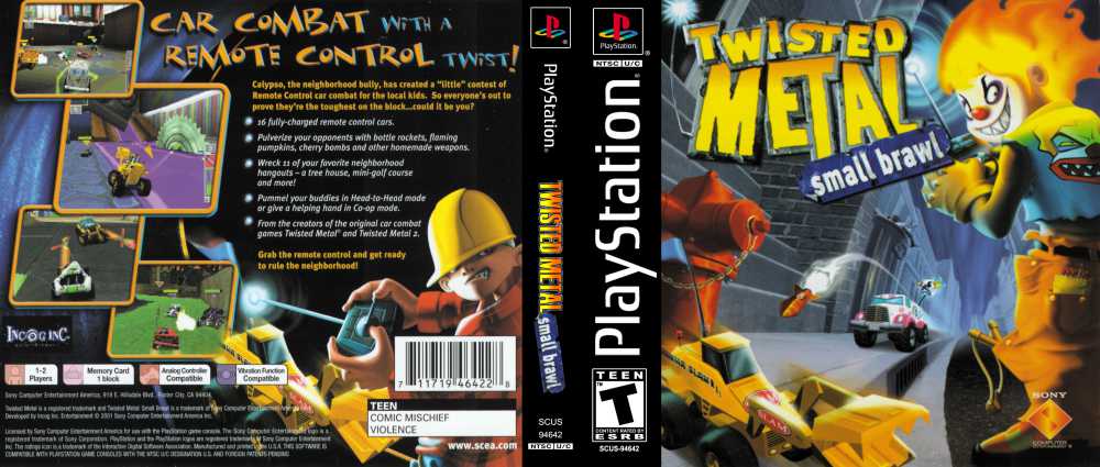 🕹️ Play Retro Games Online: Twisted Metal: Small Brawl (PS1)