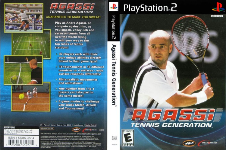 Agassi Tennis Generation - PlayStation 2 | VideoGameX