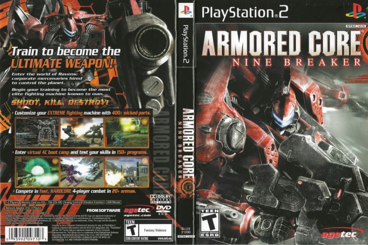 Armored Core: Nine Breaker - PlayStation 2 | VideoGameX
