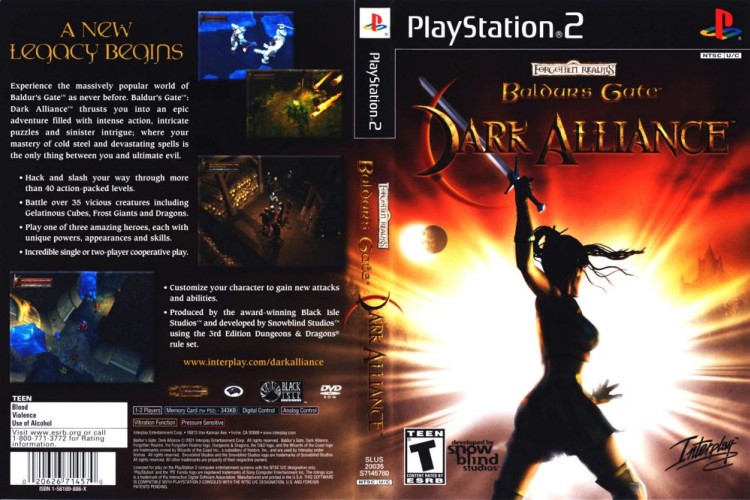 Baldur's Gate: Dark Alliance - PlayStation 2 | VideoGameX