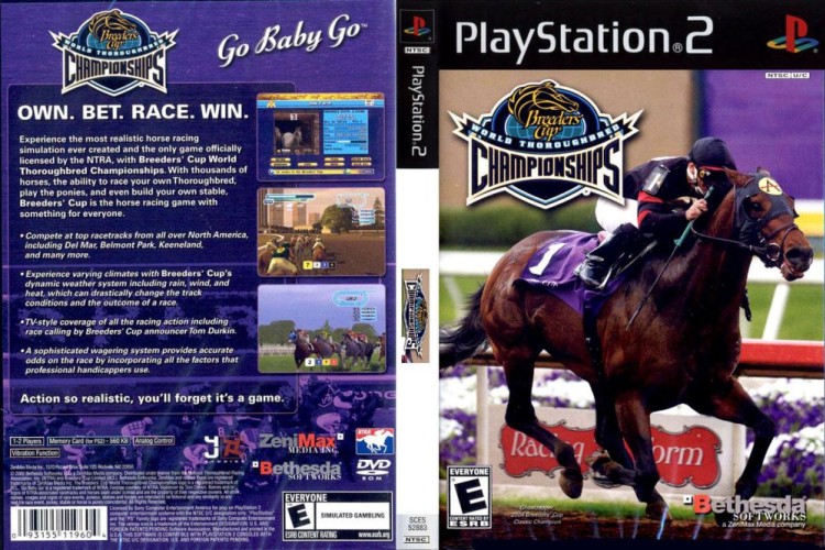 Breeders' Cup World Thoroughbred Championships - PlayStation 2 | VideoGameX