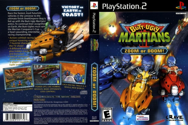 Butt Ugly Martians: Zoom or Doom - PlayStation 2 | VideoGameX