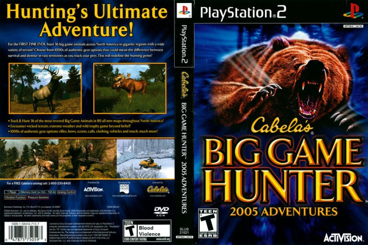 Cabela's Big Game Hunter 2005 Adventures - PlayStation 2 | VideoGameX