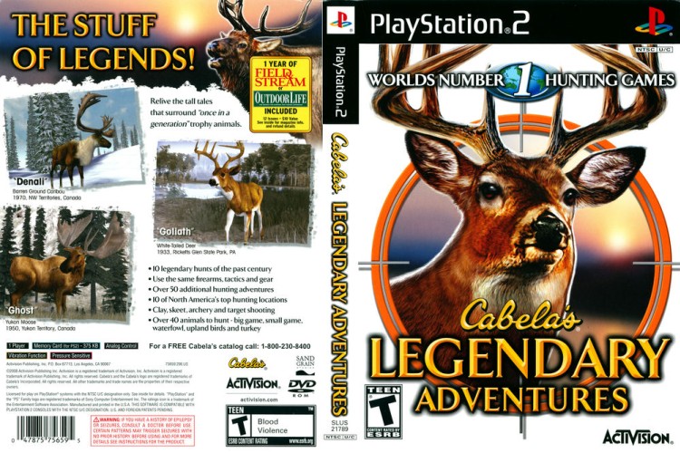 Cabela's Legendary Adventures - PlayStation 2 | VideoGameX