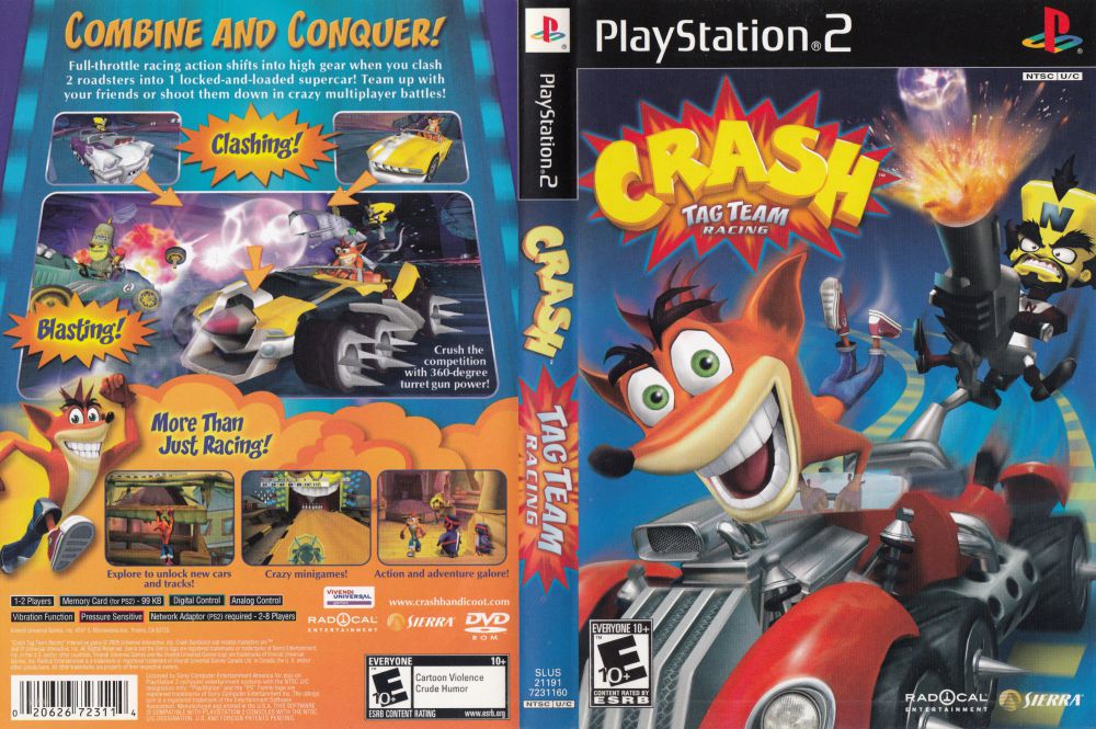crash tag team racing ps2