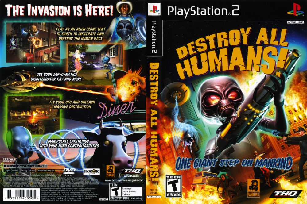 Destroy All Humans! - PlayStation 2 (PS2) Game