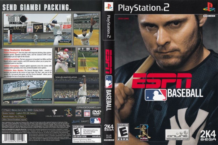 ESPN Major League Baseball - PlayStation 2 | VideoGameX