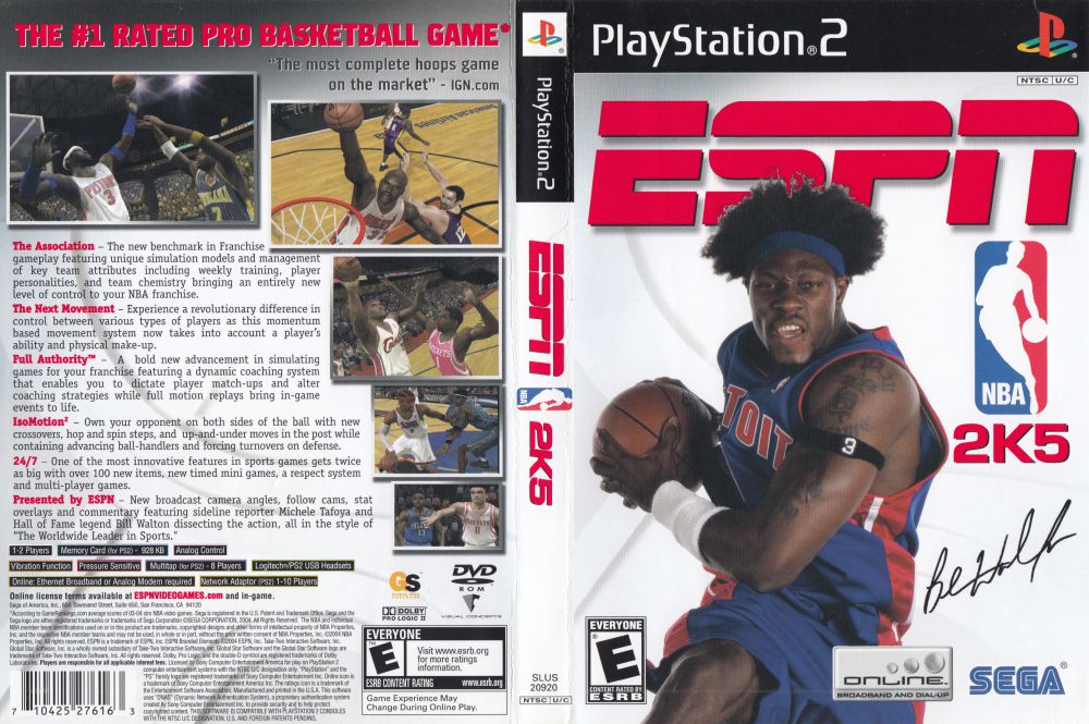 ESPN NBA 2k5, Xbox game Used