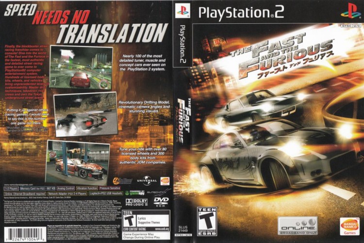 Fast and the Furious - PlayStation 2 | VideoGameX