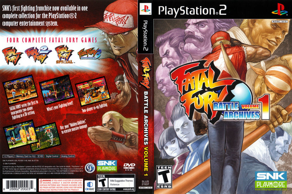 Fatal Fury Battle Archives 1 for PlayStation 2