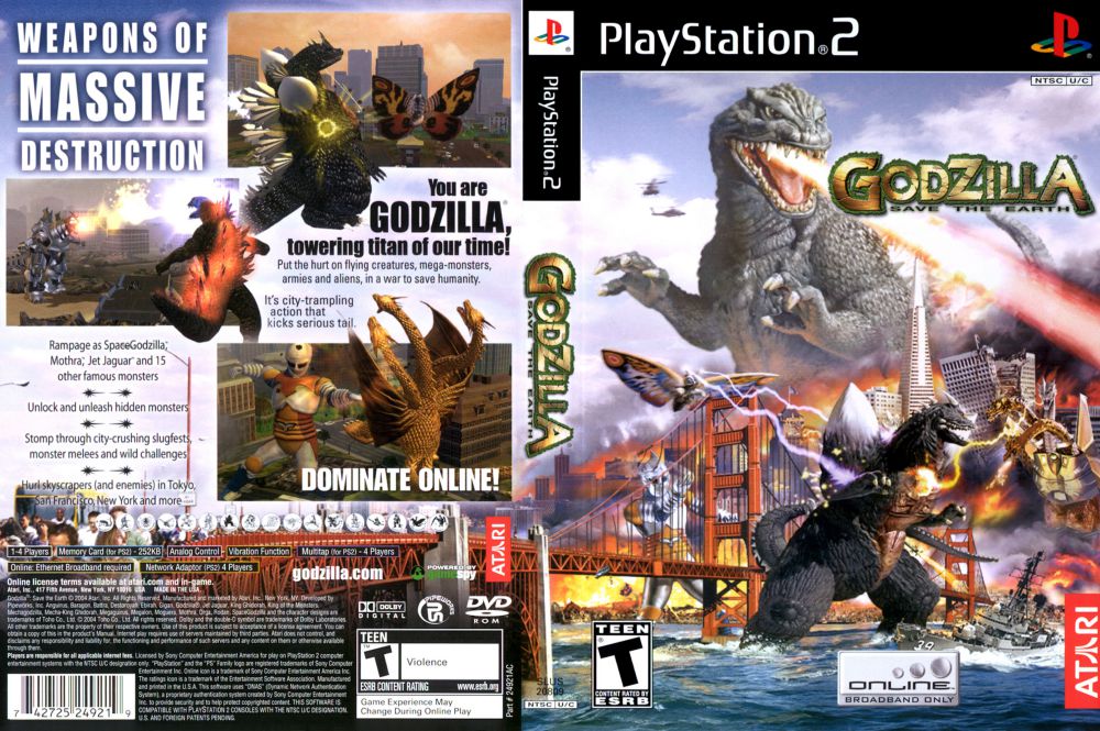 Godzilla: Save the Earth - PlayStation 2