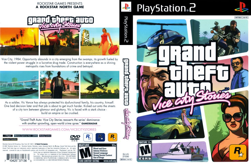 Grand Theft Auto Vice City Sony Playstation 2 Game