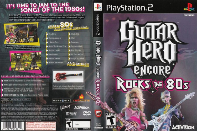 Guitar Hero Encore: Rocks the 80's - PlayStation 2 | VideoGameX