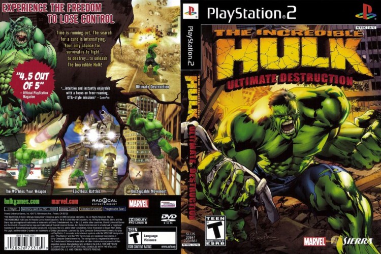 Incredible Hulk:  Ultimate Destruction - PlayStation 2 | VideoGameX