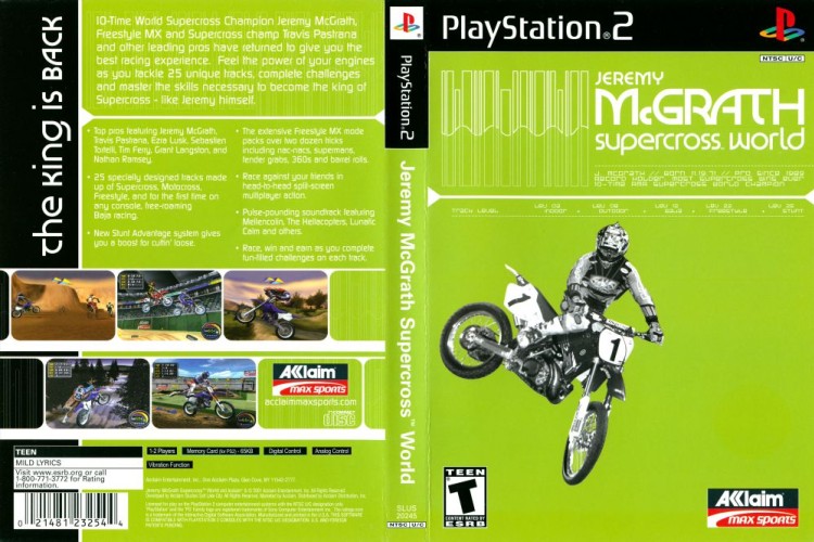 Jeremy McGrath's Supercross World - PlayStation 2 | VideoGameX