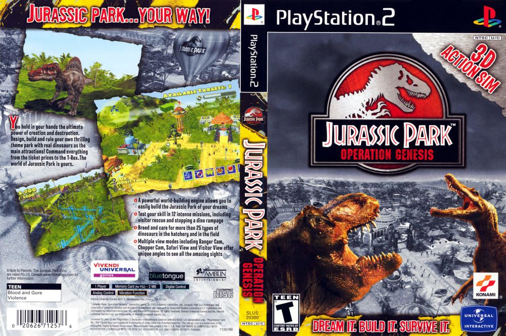 Jurassic Park: Operation Genesis – Wikipédia, a enciclopédia livre