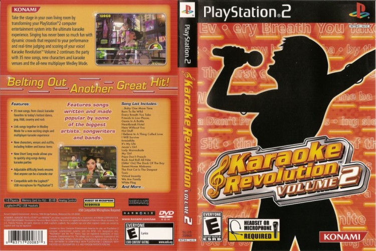 Karaoke Revolution Volume 2 [Game Only] - PlayStation 2 | VideoGameX