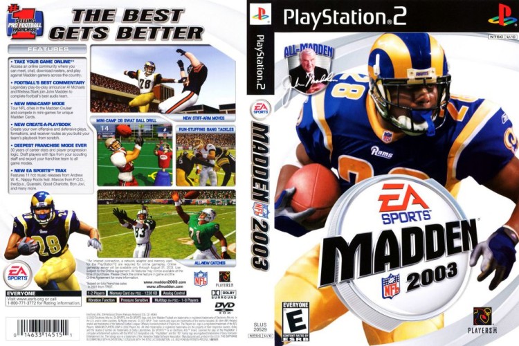 Madden NFL 2003 - PlayStation 2 | VideoGameX