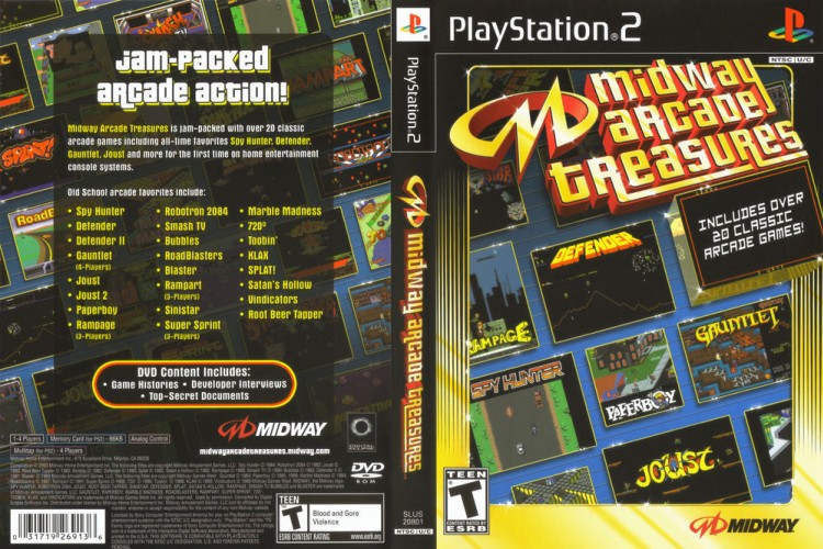 Midway Arcade Treasures 1 - PlayStation 2 | VideoGameX