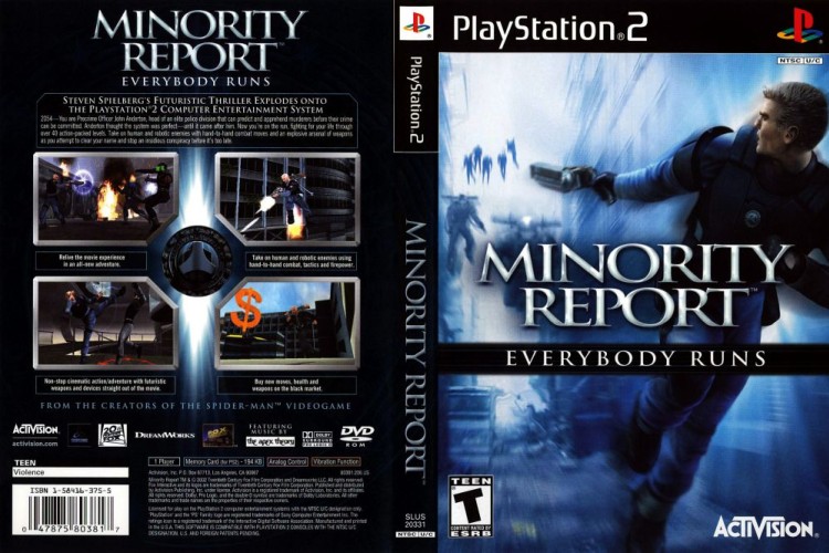 Minority Report: Everybody Runs - PlayStation 2 | VideoGameX