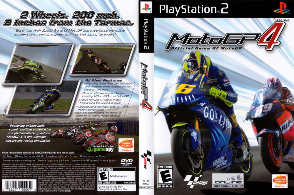 Jogo Moto GP 4 PS2 original - Bandai Namco games - Jogos de