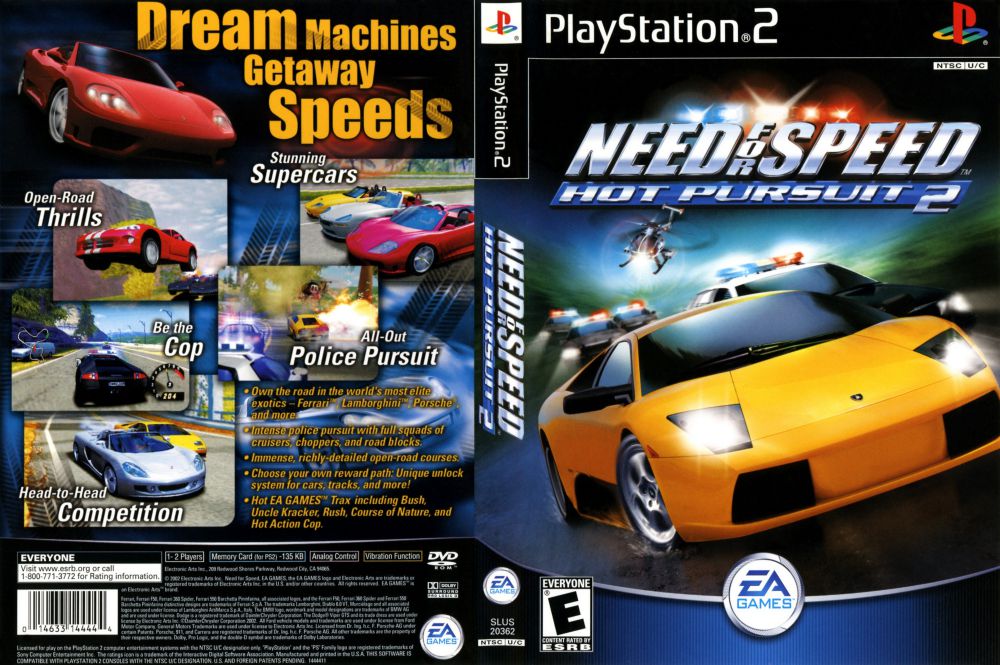 Need For Speed Games for PS2 