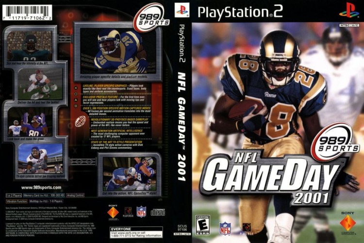 NFL GameDay 2001 - PlayStation 2 | VideoGameX