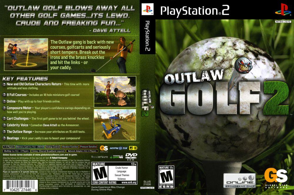 Outlaw Golf 2 - PlayStation 2 VideoGameX.