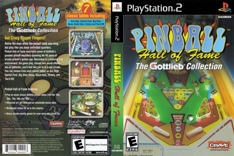 Pinball Hall of Fame: Gottlieb Collection - PlayStation 2 | VideoGameX