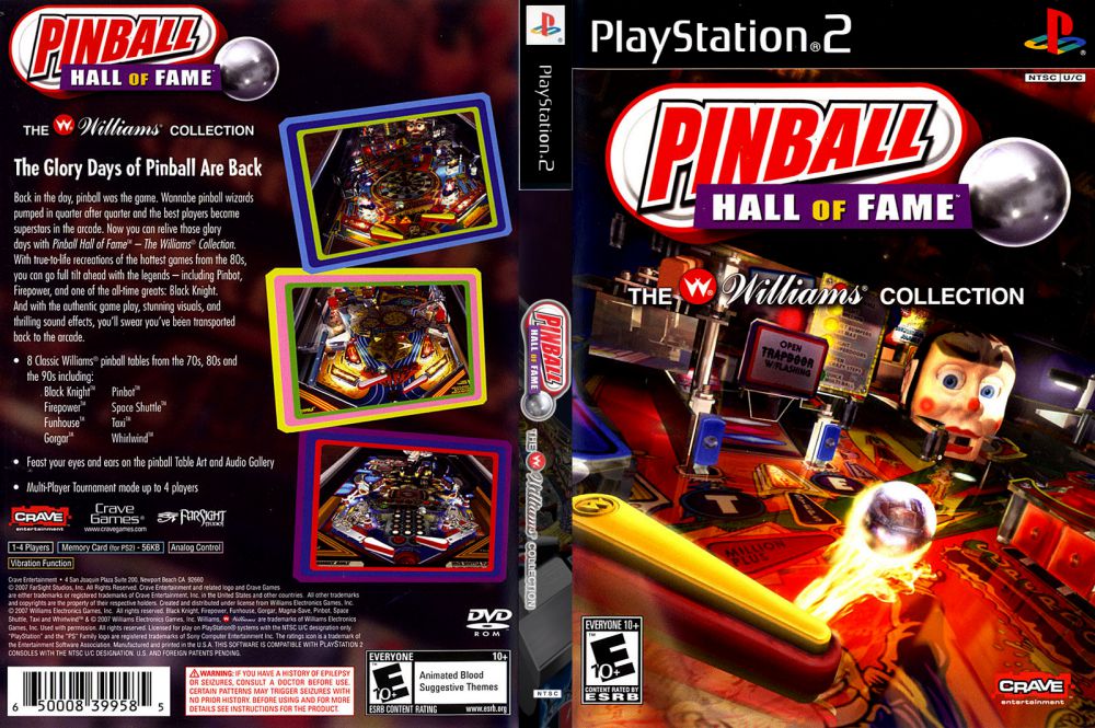 Pinball Hall of Fame - Williams Collection - Sony Playstation 2 PS2 -  Editorial use only Stock Photo - Alamy