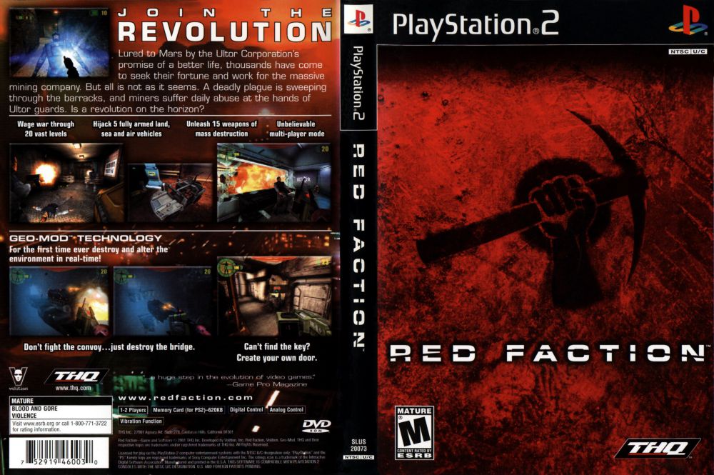 Regnjakke Hårdhed tilfældig Red Faction - PlayStation 2 | VideoGameX