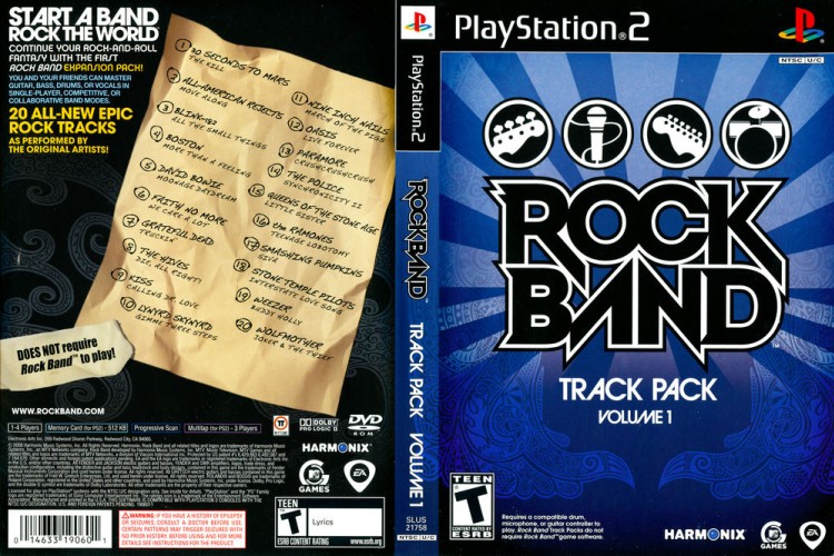 Rock Band Track Pack Volume 1 [Game Only] - PlayStation 2 | VideoGameX