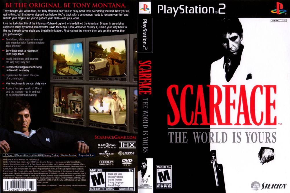scarface the world is yours playstation 2