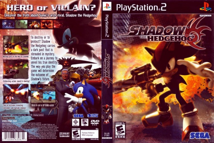 Shadow The Hedgehog Playstation 2 PS2 Platinum 