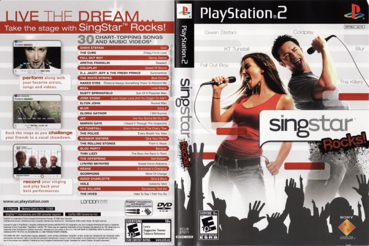 SingStar Rocks!  - PlayStation 2 | VideoGameX