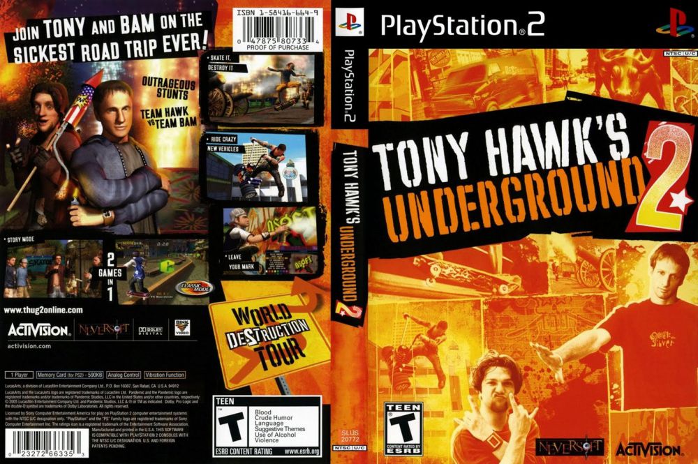 Tony Hawk's Underground (PlayStation 2) · RetroAchievements