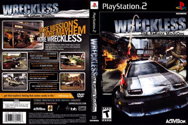 Wreckless: The Yakuza Missions - PlayStation 2 | VideoGameX