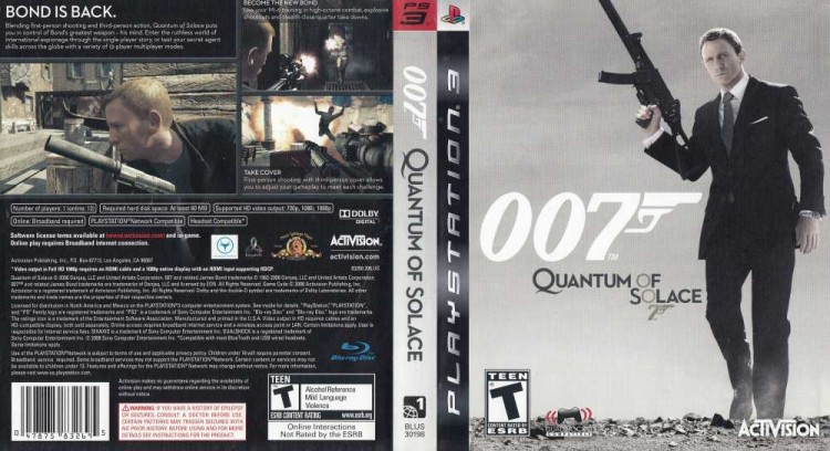 007: Quantum of Solace - PlayStation 3 | VideoGameX
