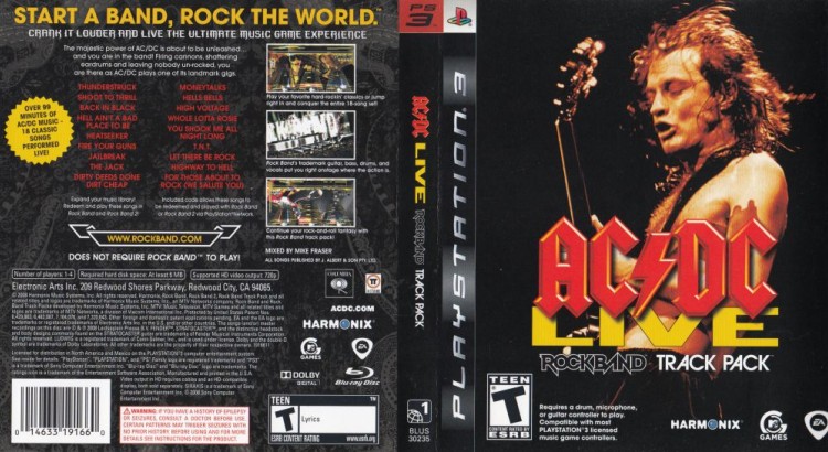 AC/DC Live: Rock Band Track Pack - PlayStation 3 | VideoGameX