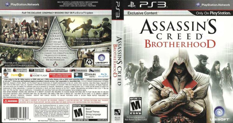 Assassin's Creed: Brotherhood - PlayStation 3 | VideoGameX