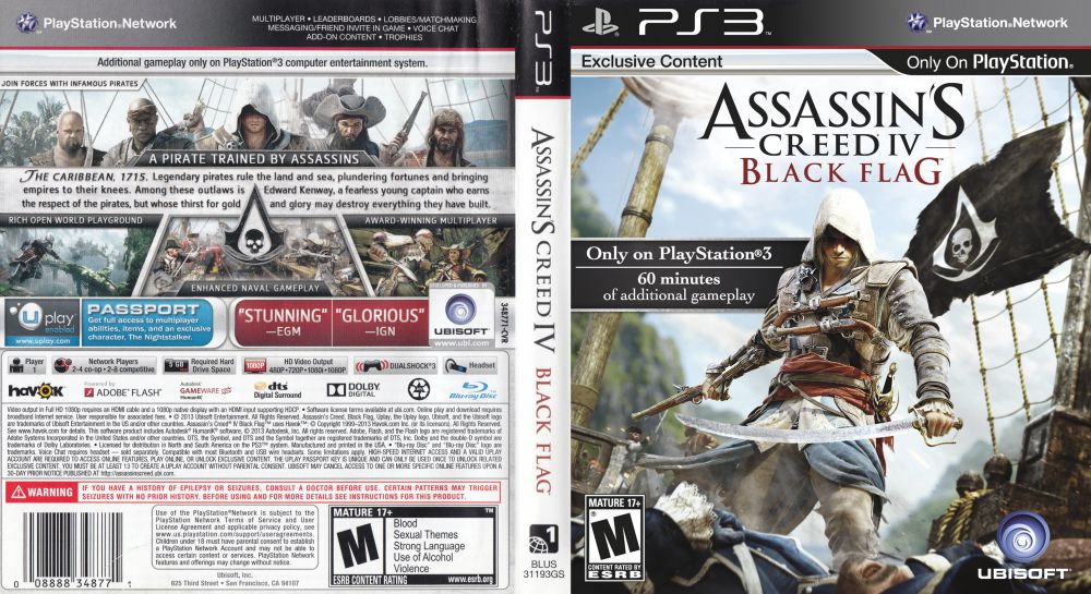 imagen Propuesta roto Assassin's Creed IV: Black Flag - PlayStation 3 | VideoGameX