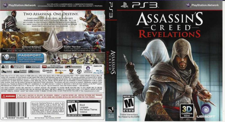 Assassin's Creed: Revelations - PlayStation 3 | VideoGameX