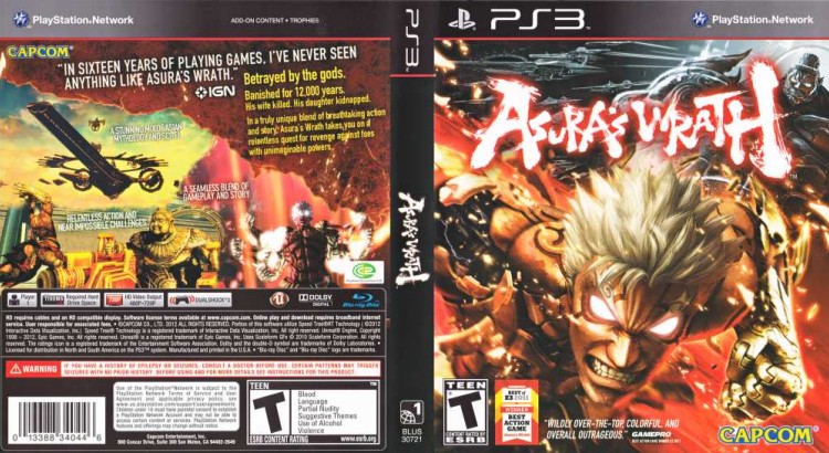 Asura's Wrath - PlayStation 3 | VideoGameX