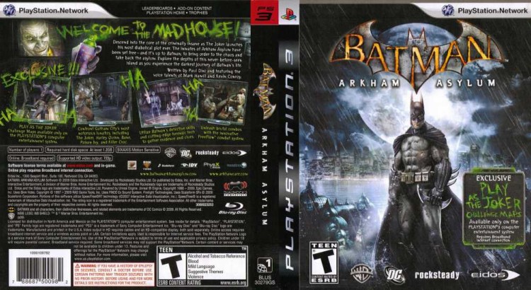 Batman: Arkham Asylum - PlayStation 3 | VideoGameX