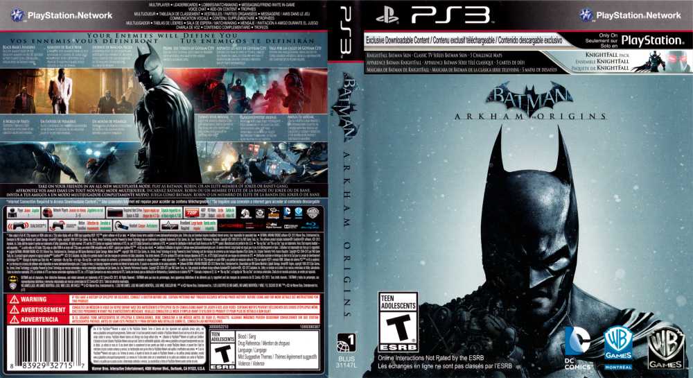  Batman: Arkham Origins - Playstation 3 : Whv Games: Video Games